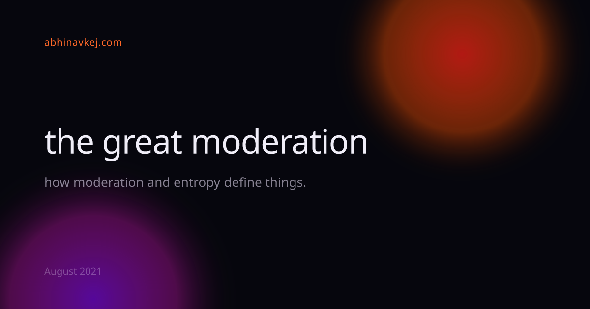 the great moderation